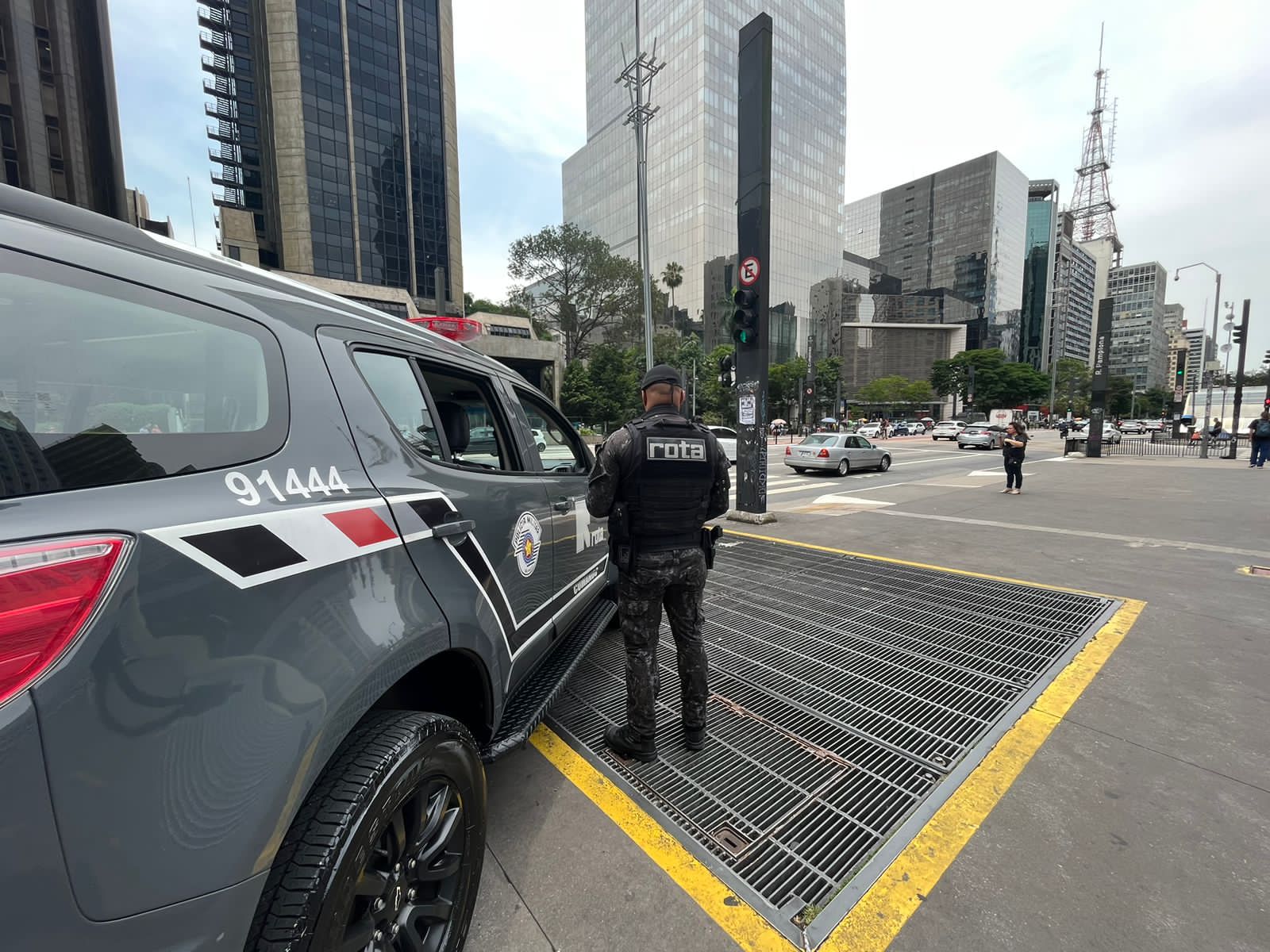 Polícia Militar na Avenida Paulista